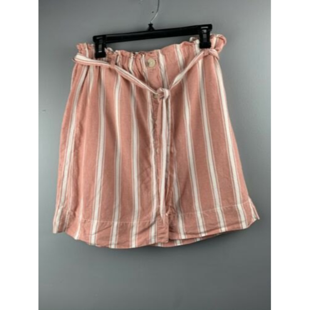 Loft Striped Linen Blend Skirt  *299.1